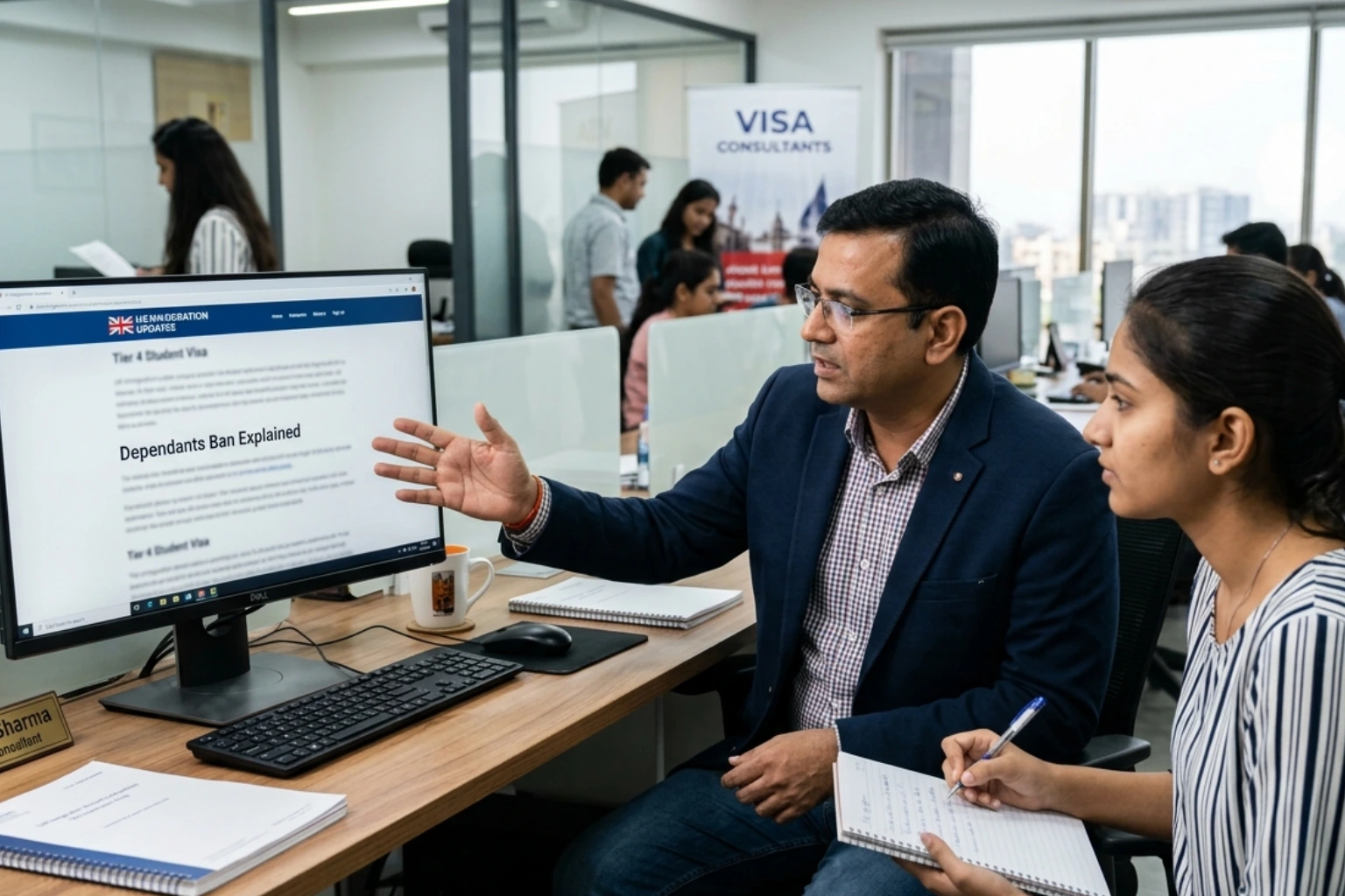 Immigration consultant explaining UK Student Visa 2026