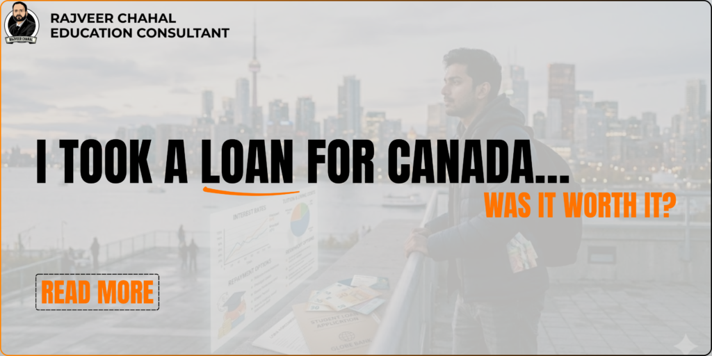 Student evaluating a Canada student loan while considering education costs, career opportunities, and loan repayment.