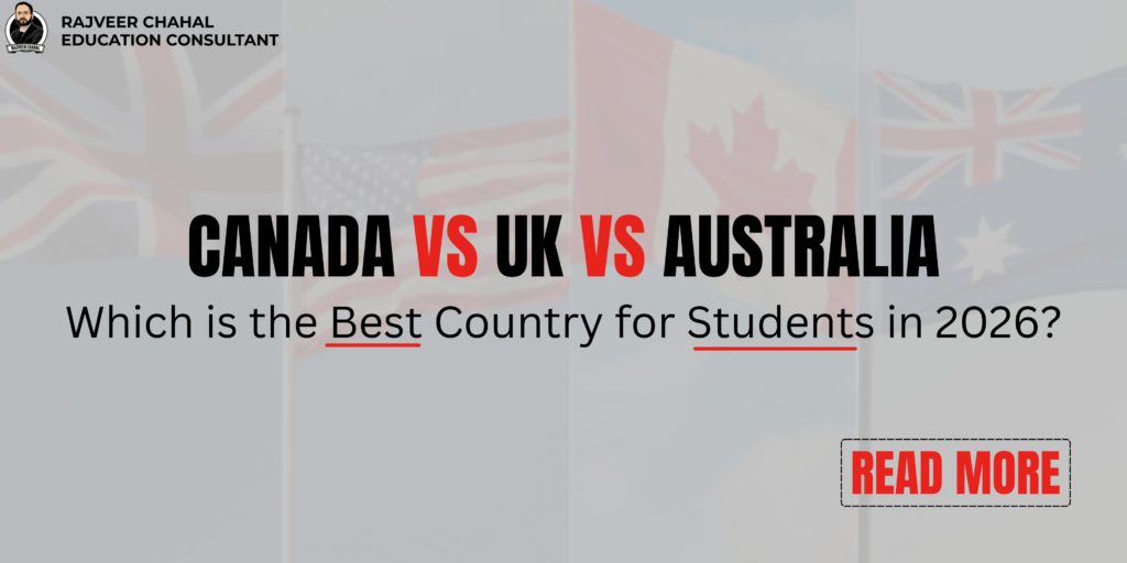 Canada vs UK vs Australia for International Students – comparison of study abroad destinations